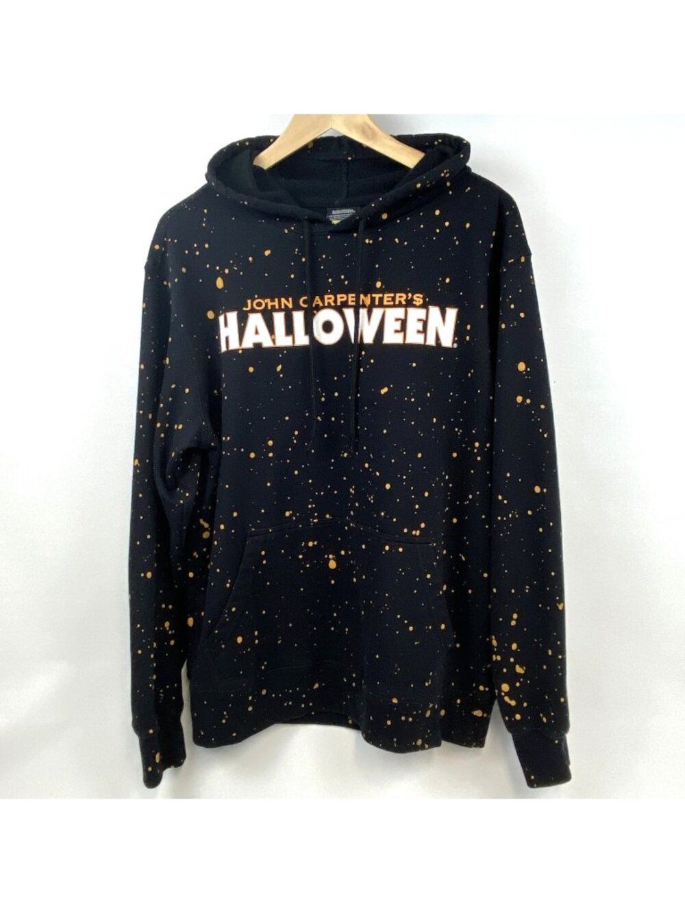 Halloween Hoodie Mens M Black John Carpenter Michael Myers Splatter Movie Poster